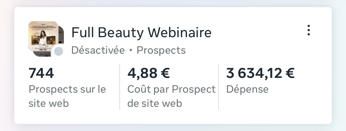 Statistiques de campagne publicitaire