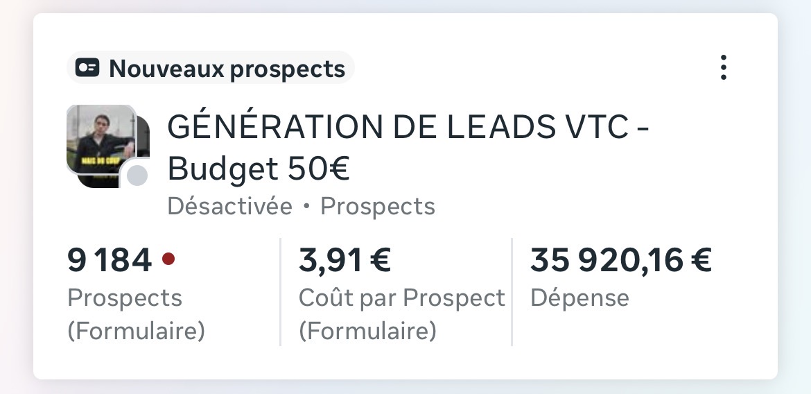 Statistiques de campagne publicitaire