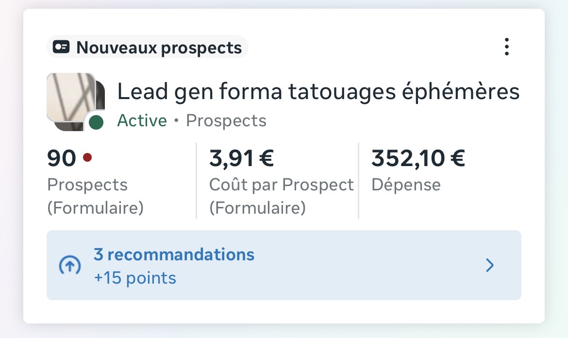 Statistiques de campagne publicitaire