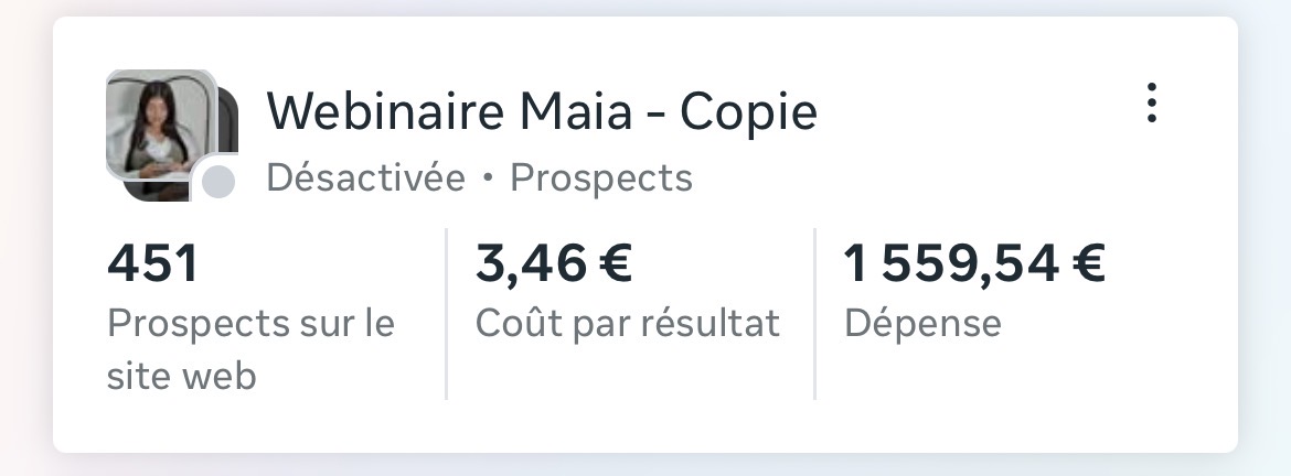 Statistiques de campagne publicitaire